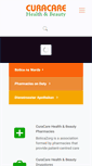 Mobile Screenshot of curacarehealthbeauty.com